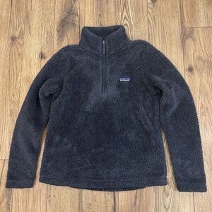 Patagonia Women's Los Gatos 1/4 Zip Fleece Pullover In Smoulder Blue Size Small